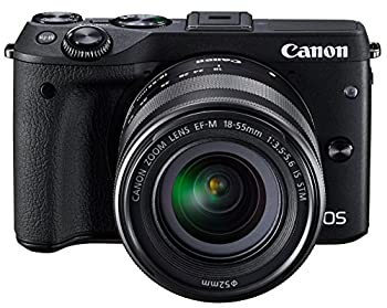 【中古】「非常に良い」Canon ミラーレス一眼カメラ EOS M3 レンズキット(ブラック) EF-M18-55mm F3.5-5.6 IS STM 付属 EOSM3BK-1855ISSTMLK 【中古】「非常に良い」Canon ミラーレス一眼カメラ EOS M3 レンズキット(ブラック) EF-M18-55mm F3.5-5.6 IS STM 付属 EOSM3BK-1855ISSTMLK