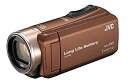 【中古】JVC ビデオカメラ Everio R 耐低温 耐衝撃 長時間内蔵バッテリー 内蔵メモリー32GB ライトブラウン GZ-F200-T(2)