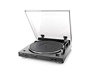 【中古】(非常に良い)デノン Denon DP-200USB アナログレコードプレーヤー フォノイコライザー付 フルオート カートリッジ付属 ブラック DP-2...