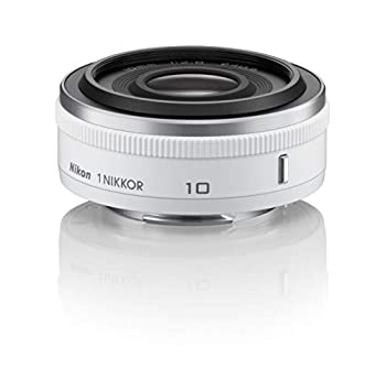 【中古】「非常に良い」Nikon 単焦点レンズ 1 NIKKOR 10mm f/2.8 ホワイト ニコンCXフォーマット専用