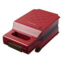 【中古】レコルト プレスサンドメーカー キルト レッド RPS-1