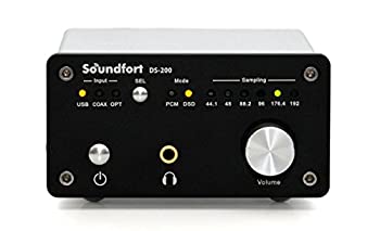 【中古】Soundfort DS-200: ハイパフォーマンスUSB DAC（32bit/192kHz DSD5.6MHz対応／多彩なデジタル入出力）高音質ヘッドフォンアンプ搭載