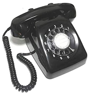 【中古】NTT 601-A2 ダイヤル式電話機 （黒電話）