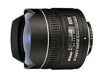 【中古】(非常に良い）Nikon フィッシュアイレンズ AF DX fisheye Nikkor ED 10.5mm f/2.8G ニコンDXフォーマット専用【メーカー名】Nikon【メーカー型番】JAA-629-DA【ブランド名】Nikon【商品説明】 こちらの商品は中古品となっております。 画像はイメージ写真ですので 商品のコンディション・付属品の有無については入荷の度異なります。 買取時より付属していたものはお付けしておりますが付属品や消耗品に保証はございません。 商品ページ画像以外の付属品はございませんのでご了承下さいませ。 中古品のため使用に影響ない程度の使用感・経年劣化（傷、汚れなど）がある場合がございます。 また、中古品の特性上ギフトには適しておりません。 製品に関する詳細や設定方法は メーカーへ直接お問い合わせいただきますようお願い致します。 当店では初期不良に限り 商品到着から7日間は返品を受付けております。 他モールとの併売品の為 完売の際はご連絡致しますのでご了承ください。 プリンター・印刷機器のご注意点 インクは配送中のインク漏れ防止の為、付属しておりませんのでご了承下さい。 ドライバー等ソフトウェア・マニュアルはメーカーサイトより最新版のダウンロードをお願い致します。 ゲームソフトのご注意点 特典・付属品・パッケージ・プロダクトコード・ダウンロードコード等は 付属していない場合がございますので事前にお問合せ下さい。 商品名に「輸入版 / 海外版 / IMPORT 」と記載されている海外版ゲームソフトの一部は日本版のゲーム機では動作しません。 お持ちのゲーム機のバージョンをあらかじめご参照のうえ動作の有無をご確認ください。 輸入版ゲームについてはメーカーサポートの対象外です。 DVD・Blu-rayのご注意点 特典・付属品・パッケージ・プロダクトコード・ダウンロードコード等は 付属していない場合がございますので事前にお問合せ下さい。 商品名に「輸入版 / 海外版 / IMPORT 」と記載されている海外版DVD・Blu-rayにつきましては 映像方式の違いの為、一般的な国内向けプレイヤーにて再生できません。 ご覧になる際はディスクの「リージョンコード」と「映像方式※DVDのみ」に再生機器側が対応している必要があります。 パソコンでは映像方式は関係ないため、リージョンコードさえ合致していれば映像方式を気にすることなく視聴可能です。 商品名に「レンタル落ち 」と記載されている商品につきましてはディスクやジャケットに管理シール（値札・セキュリティータグ・バーコード等含みます）が貼付されています。 ディスクの再生に支障の無い程度の傷やジャケットに傷み（色褪せ・破れ・汚れ・濡れ痕等）が見られる場合がありますので予めご了承ください。 2巻セット以上のレンタル落ちDVD・Blu-rayにつきましては、複数枚収納可能なトールケースに同梱してお届け致します。 トレーディングカードのご注意点 当店での「良い」表記のトレーディングカードはプレイ用でございます。 中古買取り品の為、細かなキズ・白欠け・多少の使用感がございますのでご了承下さいませ。 再録などで型番が違う場合がございます。 違った場合でも事前連絡等は致しておりませんので、型番を気にされる方はご遠慮ください。 ご注文からお届けまで 1、ご注文⇒ご注文は24時間受け付けております。 2、注文確認⇒ご注文後、当店から注文確認メールを送信します。 3、お届けまで3-10営業日程度とお考え下さい。 　※海外在庫品の場合は3週間程度かかる場合がございます。 4、入金確認⇒前払い決済をご選択の場合、ご入金確認後、配送手配を致します。 5、出荷⇒配送準備が整い次第、出荷致します。発送後に出荷完了メールにてご連絡致します。 　※離島、北海道、九州、沖縄は遅れる場合がございます。予めご了承下さい。 当店ではすり替え防止のため、シリアルナンバーを控えております。 万が一、違法行為が発覚した場合は然るべき対応を行わせていただきます。 お客様都合によるご注文後のキャンセル・返品はお受けしておりませんのでご了承下さい。 電話対応は行っておりませんので、ご質問等はメッセージまたはメールにてお願い致します。