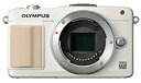 【中古】OLYMPUS ミラーレス一眼 PEN mini E-PM2 ボディ ホワイト E-PM2 BODY WHT【メーカー名】オリンパス【メーカー型番】E-PM2 BODY WHT【ブランド名】OM SYSTEM/オリンパス【商品説明】 こちらの商品は中古品となっております。 画像はイメージ写真ですので 商品のコンディション・付属品の有無については入荷の度異なります。 買取時より付属していたものはお付けしておりますが付属品や消耗品に保証はございません。 商品ページ画像以外の付属品はございませんのでご了承下さいませ。 中古品のため使用に影響ない程度の使用感・経年劣化（傷、汚れなど）がある場合がございます。 また、中古品の特性上ギフトには適しておりません。 製品に関する詳細や設定方法は メーカーへ直接お問い合わせいただきますようお願い致します。 当店では初期不良に限り 商品到着から7日間は返品を受付けております。 他モールとの併売品の為 完売の際はご連絡致しますのでご了承ください。 プリンター・印刷機器のご注意点 インクは配送中のインク漏れ防止の為、付属しておりませんのでご了承下さい。 ドライバー等ソフトウェア・マニュアルはメーカーサイトより最新版のダウンロードをお願い致します。 ゲームソフトのご注意点 特典・付属品・パッケージ・プロダクトコード・ダウンロードコード等は 付属していない場合がございますので事前にお問合せ下さい。 商品名に「輸入版 / 海外版 / IMPORT 」と記載されている海外版ゲームソフトの一部は日本版のゲーム機では動作しません。 お持ちのゲーム機のバージョンをあらかじめご参照のうえ動作の有無をご確認ください。 輸入版ゲームについてはメーカーサポートの対象外です。 DVD・Blu-rayのご注意点 特典・付属品・パッケージ・プロダクトコード・ダウンロードコード等は 付属していない場合がございますので事前にお問合せ下さい。 商品名に「輸入版 / 海外版 / IMPORT 」と記載されている海外版DVD・Blu-rayにつきましては 映像方式の違いの為、一般的な国内向けプレイヤーにて再生できません。 ご覧になる際はディスクの「リージョンコード」と「映像方式※DVDのみ」に再生機器側が対応している必要があります。 パソコンでは映像方式は関係ないため、リージョンコードさえ合致していれば映像方式を気にすることなく視聴可能です。 商品名に「レンタル落ち 」と記載されている商品につきましてはディスクやジャケットに管理シール（値札・セキュリティータグ・バーコード等含みます）が貼付されています。 ディスクの再生に支障の無い程度の傷やジャケットに傷み（色褪せ・破れ・汚れ・濡れ痕等）が見られる場合がありますので予めご了承ください。 2巻セット以上のレンタル落ちDVD・Blu-rayにつきましては、複数枚収納可能なトールケースに同梱してお届け致します。 トレーディングカードのご注意点 当店での「良い」表記のトレーディングカードはプレイ用でございます。 中古買取り品の為、細かなキズ・白欠け・多少の使用感がございますのでご了承下さいませ。 再録などで型番が違う場合がございます。 違った場合でも事前連絡等は致しておりませんので、型番を気にされる方はご遠慮ください。 ご注文からお届けまで 1、ご注文⇒ご注文は24時間受け付けております。 2、注文確認⇒ご注文後、当店から注文確認メールを送信します。 3、お届けまで3-10営業日程度とお考え下さい。 　※海外在庫品の場合は3週間程度かかる場合がございます。 4、入金確認⇒前払い決済をご選択の場合、ご入金確認後、配送手配を致します。 5、出荷⇒配送準備が整い次第、出荷致します。発送後に出荷完了メールにてご連絡致します。 　※離島、北海道、九州、沖縄は遅れる場合がございます。予めご了承下さい。 当店ではすり替え防止のため、シリアルナンバーを控えております。 万が一、違法行為が発覚した場合は然るべき対応を行わせていただきます。 お客様都合によるご注文後のキャンセル・返品はお受けしておりませんのでご了承下さい。 電話対応は行っておりませんので、ご質問等はメッセージまたはメールにてお願い致します。