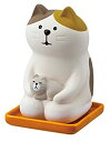 【中古】しっとり壷 子守り三毛猫 ZCB-74731