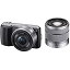 【中古】ソニー SONY ミラーレス一眼 α NEX-C3 ダブルレンズキット E 16mm F2.8+E 18-55mm F3.5-5.6 OSS付属 ブラック NEX-C3D/B