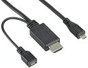 yÁziɗǂjGR MHLϊP[u (HDMI to microB) 2m DH-MHLHD20BK