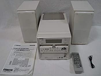 【中古】Victor ビクター　JVC　CA-UXW50-W　マイクロコンポーネントMDシステム　（CD/ダブルMDコンポ）（本体UX-W50とスピーカーSP-UXW50-Wのセット）