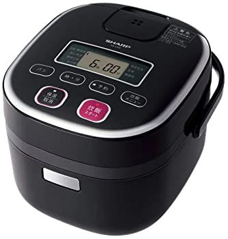 【中古】シャープ 電子ジャー炊飯器0.54Lタイプ ブラック系 KS-C5G-B