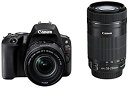 【中古】Canon デジタル一眼レフカメラ「EOS Kiss X9」ダブルズームキット (ブラック) EOSKISSX9BK-WKIT【メーカー名】キヤノン【メーカー型番】EOSKISSX9BK-WKIT【ブランド名】キヤノン【商品説明】 こちらの商品は中古品となっております。 画像はイメージ写真ですので 商品のコンディション・付属品の有無については入荷の度異なります。 買取時より付属していたものはお付けしておりますが付属品や消耗品に保証はございません。 商品ページ画像以外の付属品はございませんのでご了承下さいませ。 中古品のため使用に影響ない程度の使用感・経年劣化（傷、汚れなど）がある場合がございます。 また、中古品の特性上ギフトには適しておりません。 製品に関する詳細や設定方法は メーカーへ直接お問い合わせいただきますようお願い致します。 当店では初期不良に限り 商品到着から7日間は返品を受付けております。 他モールとの併売品の為 完売の際はご連絡致しますのでご了承ください。 プリンター・印刷機器のご注意点 インクは配送中のインク漏れ防止の為、付属しておりませんのでご了承下さい。 ドライバー等ソフトウェア・マニュアルはメーカーサイトより最新版のダウンロードをお願い致します。 ゲームソフトのご注意点 特典・付属品・パッケージ・プロダクトコード・ダウンロードコード等は 付属していない場合がございますので事前にお問合せ下さい。 商品名に「輸入版 / 海外版 / IMPORT 」と記載されている海外版ゲームソフトの一部は日本版のゲーム機では動作しません。 お持ちのゲーム機のバージョンをあらかじめご参照のうえ動作の有無をご確認ください。 輸入版ゲームについてはメーカーサポートの対象外です。 DVD・Blu-rayのご注意点 特典・付属品・パッケージ・プロダクトコード・ダウンロードコード等は 付属していない場合がございますので事前にお問合せ下さい。 商品名に「輸入版 / 海外版 / IMPORT 」と記載されている海外版DVD・Blu-rayにつきましては 映像方式の違いの為、一般的な国内向けプレイヤーにて再生できません。 ご覧になる際はディスクの「リージョンコード」と「映像方式※DVDのみ」に再生機器側が対応している必要があります。 パソコンでは映像方式は関係ないため、リージョンコードさえ合致していれば映像方式を気にすることなく視聴可能です。 商品名に「レンタル落ち 」と記載されている商品につきましてはディスクやジャケットに管理シール（値札・セキュリティータグ・バーコード等含みます）が貼付されています。 ディスクの再生に支障の無い程度の傷やジャケットに傷み（色褪せ・破れ・汚れ・濡れ痕等）が見られる場合がありますので予めご了承ください。 2巻セット以上のレンタル落ちDVD・Blu-rayにつきましては、複数枚収納可能なトールケースに同梱してお届け致します。 トレーディングカードのご注意点 当店での「良い」表記のトレーディングカードはプレイ用でございます。 中古買取り品の為、細かなキズ・白欠け・多少の使用感がございますのでご了承下さいませ。 再録などで型番が違う場合がございます。 違った場合でも事前連絡等は致しておりませんので、型番を気にされる方はご遠慮ください。 ご注文からお届けまで 1、ご注文⇒ご注文は24時間受け付けております。 2、注文確認⇒ご注文後、当店から注文確認メールを送信します。 3、お届けまで3-10営業日程度とお考え下さい。 　※海外在庫品の場合は3週間程度かかる場合がございます。 4、入金確認⇒前払い決済をご選択の場合、ご入金確認後、配送手配を致します。 5、出荷⇒配送準備が整い次第、出荷致します。発送後に出荷完了メールにてご連絡致します。 　※離島、北海道、九州、沖縄は遅れる場合がございます。予めご了承下さい。 当店ではすり替え防止のため、シリアルナンバーを控えております。 万が一、違法行為が発覚した場合は然るべき対応を行わせていただきます。 お客様都合によるご注文後のキャンセル・返品はお受けしておりませんのでご了承下さい。 電話対応は行っておりませんので、ご質問等はメッセージまたはメールにてお願い致します。