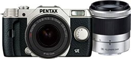 【中古】PENTAX デジタルミラーレス一眼 Q10 ダブルズームキット [標準ズーム 02 STANDARD ZOOM ・望遠ズーム 06 TELEPHOTO ZOOM] シルバー Q10 WZOOMKIT