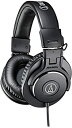 【中古】audio-technica プロフェッショナルモニターヘッドホン ブラック レギュラー ATH-M30x