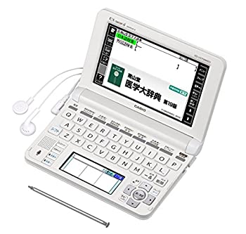 【中古】カシオ 電子辞書 エクスワード 医学スタンダードモデル XD-U5700MED ホワイト【メーカー名】カシオ計算機【メーカー型番】XDU5700MED【ブランド名】CASIO(カシオ)【商品説明】 こちらの商品は中古品となっております。 画像はイメージ写真ですので 商品のコンディション・付属品の有無については入荷の度異なります。 買取時より付属していたものはお付けしておりますが付属品や消耗品に保証はございません。 商品ページ画像以外の付属品はございませんのでご了承下さいませ。 中古品のため使用に影響ない程度の使用感・経年劣化（傷、汚れなど）がある場合がございます。 また、中古品の特性上ギフトには適しておりません。 製品に関する詳細や設定方法は メーカーへ直接お問い合わせいただきますようお願い致します。 当店では初期不良に限り 商品到着から7日間は返品を受付けております。 他モールとの併売品の為 完売の際はご連絡致しますのでご了承ください。 プリンター・印刷機器のご注意点 インクは配送中のインク漏れ防止の為、付属しておりませんのでご了承下さい。 ドライバー等ソフトウェア・マニュアルはメーカーサイトより最新版のダウンロードをお願い致します。 ゲームソフトのご注意点 特典・付属品・パッケージ・プロダクトコード・ダウンロードコード等は 付属していない場合がございますので事前にお問合せ下さい。 商品名に「輸入版 / 海外版 / IMPORT 」と記載されている海外版ゲームソフトの一部は日本版のゲーム機では動作しません。 お持ちのゲーム機のバージョンをあらかじめご参照のうえ動作の有無をご確認ください。 輸入版ゲームについてはメーカーサポートの対象外です。 DVD・Blu-rayのご注意点 特典・付属品・パッケージ・プロダクトコード・ダウンロードコード等は 付属していない場合がございますので事前にお問合せ下さい。 商品名に「輸入版 / 海外版 / IMPORT 」と記載されている海外版DVD・Blu-rayにつきましては 映像方式の違いの為、一般的な国内向けプレイヤーにて再生できません。 ご覧になる際はディスクの「リージョンコード」と「映像方式※DVDのみ」に再生機器側が対応している必要があります。 パソコンでは映像方式は関係ないため、リージョンコードさえ合致していれば映像方式を気にすることなく視聴可能です。 商品名に「レンタル落ち 」と記載されている商品につきましてはディスクやジャケットに管理シール（値札・セキュリティータグ・バーコード等含みます）が貼付されています。 ディスクの再生に支障の無い程度の傷やジャケットに傷み（色褪せ・破れ・汚れ・濡れ痕等）が見られる場合がありますので予めご了承ください。 2巻セット以上のレンタル落ちDVD・Blu-rayにつきましては、複数枚収納可能なトールケースに同梱してお届け致します。 トレーディングカードのご注意点 当店での「良い」表記のトレーディングカードはプレイ用でございます。 中古買取り品の為、細かなキズ・白欠け・多少の使用感がございますのでご了承下さいませ。 再録などで型番が違う場合がございます。 違った場合でも事前連絡等は致しておりませんので、型番を気にされる方はご遠慮ください。 ご注文からお届けまで 1、ご注文⇒ご注文は24時間受け付けております。 2、注文確認⇒ご注文後、当店から注文確認メールを送信します。 3、お届けまで3-10営業日程度とお考え下さい。 　※海外在庫品の場合は3週間程度かかる場合がございます。 4、入金確認⇒前払い決済をご選択の場合、ご入金確認後、配送手配を致します。 5、出荷⇒配送準備が整い次第、出荷致します。発送後に出荷完了メールにてご連絡致します。 　※離島、北海道、九州、沖縄は遅れる場合がございます。予めご了承下さい。 当店ではすり替え防止のため、シリアルナンバーを控えております。 万が一、違法行為が発覚した場合は然るべき対応を行わせていただきます。 お客様都合によるご注文後のキャンセル・返品はお受けしておりませんのでご了承下さい。 電話対応は行っておりませんので、ご質問等はメッセージまたはメールにてお願い致します。