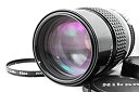 【中古】Nikon ニコン Ai-S NIKKOR 135mm F2.8【メーカー名】ニコン【メーカー型番】【ブランド名】Nikon【商品説明】 こちらの商品は中古品となっております。 画像はイメージ写真ですので 商品のコンディション・付属品の有無については入荷の度異なります。 買取時より付属していたものはお付けしておりますが付属品や消耗品に保証はございません。 商品ページ画像以外の付属品はございませんのでご了承下さいませ。 中古品のため使用に影響ない程度の使用感・経年劣化（傷、汚れなど）がある場合がございます。 また、中古品の特性上ギフトには適しておりません。 製品に関する詳細や設定方法は メーカーへ直接お問い合わせいただきますようお願い致します。 当店では初期不良に限り 商品到着から7日間は返品を受付けております。 他モールとの併売品の為 完売の際はご連絡致しますのでご了承ください。 プリンター・印刷機器のご注意点 インクは配送中のインク漏れ防止の為、付属しておりませんのでご了承下さい。 ドライバー等ソフトウェア・マニュアルはメーカーサイトより最新版のダウンロードをお願い致します。 ゲームソフトのご注意点 特典・付属品・パッケージ・プロダクトコード・ダウンロードコード等は 付属していない場合がございますので事前にお問合せ下さい。 商品名に「輸入版 / 海外版 / IMPORT 」と記載されている海外版ゲームソフトの一部は日本版のゲーム機では動作しません。 お持ちのゲーム機のバージョンをあらかじめご参照のうえ動作の有無をご確認ください。 輸入版ゲームについてはメーカーサポートの対象外です。 DVD・Blu-rayのご注意点 特典・付属品・パッケージ・プロダクトコード・ダウンロードコード等は 付属していない場合がございますので事前にお問合せ下さい。 商品名に「輸入版 / 海外版 / IMPORT 」と記載されている海外版DVD・Blu-rayにつきましては 映像方式の違いの為、一般的な国内向けプレイヤーにて再生できません。 ご覧になる際はディスクの「リージョンコード」と「映像方式※DVDのみ」に再生機器側が対応している必要があります。 パソコンでは映像方式は関係ないため、リージョンコードさえ合致していれば映像方式を気にすることなく視聴可能です。 商品名に「レンタル落ち 」と記載されている商品につきましてはディスクやジャケットに管理シール（値札・セキュリティータグ・バーコード等含みます）が貼付されています。 ディスクの再生に支障の無い程度の傷やジャケットに傷み（色褪せ・破れ・汚れ・濡れ痕等）が見られる場合がありますので予めご了承ください。 2巻セット以上のレンタル落ちDVD・Blu-rayにつきましては、複数枚収納可能なトールケースに同梱してお届け致します。 トレーディングカードのご注意点 当店での「良い」表記のトレーディングカードはプレイ用でございます。 中古買取り品の為、細かなキズ・白欠け・多少の使用感がございますのでご了承下さいませ。 再録などで型番が違う場合がございます。 違った場合でも事前連絡等は致しておりませんので、型番を気にされる方はご遠慮ください。 ご注文からお届けまで 1、ご注文⇒ご注文は24時間受け付けております。 2、注文確認⇒ご注文後、当店から注文確認メールを送信します。 3、お届けまで3-10営業日程度とお考え下さい。 　※海外在庫品の場合は3週間程度かかる場合がございます。 4、入金確認⇒前払い決済をご選択の場合、ご入金確認後、配送手配を致します。 5、出荷⇒配送準備が整い次第、出荷致します。発送後に出荷完了メールにてご連絡致します。 　※離島、北海道、九州、沖縄は遅れる場合がございます。予めご了承下さい。 当店ではすり替え防止のため、シリアルナンバーを控えております。 万が一、違法行為が発覚した場合は然るべき対応を行わせていただきます。 お客様都合によるご注文後のキャンセル・返品はお受けしておりませんのでご了承下さい。 電話対応は行っておりませんので、ご質問等はメッセージまたはメールにてお願い致します。