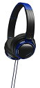 【中古】JVC HA-S200-BA 密閉型ヘッドホン 折りたたみ式 DJユースモデル ブラック&ブルー(2)