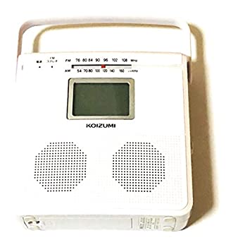 【中古】（非常に良い）コイズミ ワイドFM対応CDラジオ（ホワイト）KOIZUMI SAD-4703-W