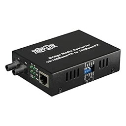 【中古】（非常に良い）Tripp Lite Fiber Optic 10/100BastT to 100BaseFX-ST Multimode Media Converter 2km 1310nm - Fiber media converter - Ethernet Fast Etherne