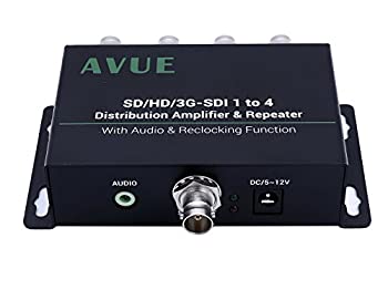 【中古】AVUE 3?G - SDI / HD - SDI / SDI 1?x 4配布リピータ& Extender with re-clocking関数、各1つまで延長350?ft。【メーカー名】AVUE【メーカー型番】SDE-14R【ブラ...