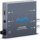 【中古】AJA ROI-HDMI HDMI - 3G-SDI ミニコンバーター 対象地域 (ROI) スケーリング ダイレクトHDMIループスルー付き【メーカー名】AJA【メーカー型番】ROI-HDMI【ブランド名】AJA【商品説明】 こちらの商品は中古品となっております。 画像はイメージ写真ですので 商品のコンディション・付属品の有無については入荷の度異なります。 買取時より付属していたものはお付けしておりますが付属品や消耗品に保証はございません。 商品ページ画像以外の付属品はございませんのでご了承下さいませ。 中古品のため使用に影響ない程度の使用感・経年劣化（傷、汚れなど）がある場合がございます。 また、中古品の特性上ギフトには適しておりません。 製品に関する詳細や設定方法は メーカーへ直接お問い合わせいただきますようお願い致します。 当店では初期不良に限り 商品到着から7日間は返品を受付けております。 他モールとの併売品の為 完売の際はご連絡致しますのでご了承ください。 プリンター・印刷機器のご注意点 インクは配送中のインク漏れ防止の為、付属しておりませんのでご了承下さい。 ドライバー等ソフトウェア・マニュアルはメーカーサイトより最新版のダウンロードをお願い致します。 ゲームソフトのご注意点 特典・付属品・パッケージ・プロダクトコード・ダウンロードコード等は 付属していない場合がございますので事前にお問合せ下さい。 商品名に「輸入版 / 海外版 / IMPORT 」と記載されている海外版ゲームソフトの一部は日本版のゲーム機では動作しません。 お持ちのゲーム機のバージョンをあらかじめご参照のうえ動作の有無をご確認ください。 輸入版ゲームについてはメーカーサポートの対象外です。 DVD・Blu-rayのご注意点 特典・付属品・パッケージ・プロダクトコード・ダウンロードコード等は 付属していない場合がございますので事前にお問合せ下さい。 商品名に「輸入版 / 海外版 / IMPORT 」と記載されている海外版DVD・Blu-rayにつきましては 映像方式の違いの為、一般的な国内向けプレイヤーにて再生できません。 ご覧になる際はディスクの「リージョンコード」と「映像方式※DVDのみ」に再生機器側が対応している必要があります。 パソコンでは映像方式は関係ないため、リージョンコードさえ合致していれば映像方式を気にすることなく視聴可能です。 商品名に「レンタル落ち 」と記載されている商品につきましてはディスクやジャケットに管理シール（値札・セキュリティータグ・バーコード等含みます）が貼付されています。 ディスクの再生に支障の無い程度の傷やジャケットに傷み（色褪せ・破れ・汚れ・濡れ痕等）が見られる場合がありますので予めご了承ください。 2巻セット以上のレンタル落ちDVD・Blu-rayにつきましては、複数枚収納可能なトールケースに同梱してお届け致します。 トレーディングカードのご注意点 当店での「良い」表記のトレーディングカードはプレイ用でございます。 中古買取り品の為、細かなキズ・白欠け・多少の使用感がございますのでご了承下さいませ。 再録などで型番が違う場合がございます。 違った場合でも事前連絡等は致しておりませんので、型番を気にされる方はご遠慮ください。 ご注文からお届けまで 1、ご注文⇒ご注文は24時間受け付けております。 2、注文確認⇒ご注文後、当店から注文確認メールを送信します。 3、お届けまで3-10営業日程度とお考え下さい。 　※海外在庫品の場合は3週間程度かかる場合がございます。 4、入金確認⇒前払い決済をご選択の場合、ご入金確認後、配送手配を致します。 5、出荷⇒配送準備が整い次第、出荷致します。発送後に出荷完了メールにてご連絡致します。 　※離島、北海道、九州、沖縄は遅れる場合がございます。予めご了承下さい。 当店ではすり替え防止のため、シリアルナンバーを控えております。 万が一、違法行為が発覚した場合は然るべき対応を行わせていただきます。 お客様都合によるご注文後のキャンセル・返品はお受けしておりませんのでご了承下さい。 電話対応は行っておりませんので、ご質問等はメッセージまたはメールにてお願い致します。