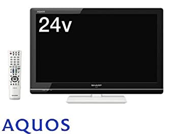 【中古】SHARP AQUOS 液晶テレビ24型 ホワイト系 LC-24K5W