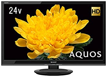 【中古】シャープ 24V型 液晶 テレビ AQUOS LC-24P5-B ハイビジョン 外付HDD対応(裏番組録画) ブラック 2017年モデル 1