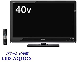 【中古】シャープ 40V型 液晶 テレビ AQUOS LC-40DR3 ハイビジョン ブルーレイレコ ...