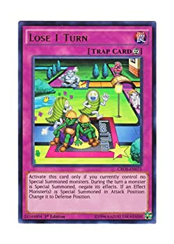 【中古】遊戯王 英語版 CROS-EN075 Lose 1 Turn 一回休み ウルトラレア 1st Edition