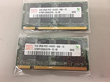 【中古】「非常に良い」【中古・2枚セット】ノートPC用メモリ 2GB PC2-6400S-666-12 【中古】「非常に良い」【中古・2枚セット】ノートPC用メモリ 2GB PC2-6400S-666-12