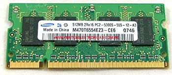 【中古】「非常に良い」Samsung 512?MB pc2???5300s-555???12-a3?KR m470t6554cz3-ce6