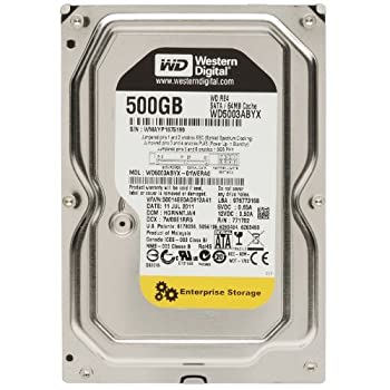 【中古】WESTERN DIGITAL/WD5003ABYX/3.5インチハードディスク/500GB/SATA600/7200rpm
