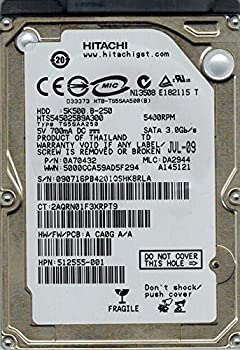 【中古】Hitachi hts545025b9?a300?P/N : 0?a70432?MLC : da2944?250?GB