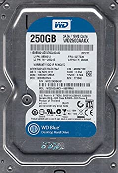 【中古】（非常に良い）wd2500aakx-08erma0、DCM hbrnhtjmgb、Westernデジタル250?GB SATA 3.5ハードドライブ