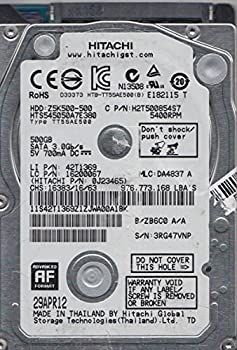 【中古】hts545050?a7e380、PN 0j23465、MLC da4837、Hitachi 500?GB SATA 2.5ハードドライブ