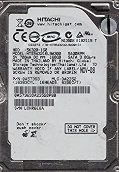 【中古】HTS543216L9A300 PN 0A57363 MLC DA2352 Hitachi 160GB SATA 2.5 Hard Drive by Hitachi [並行輸入品](2)