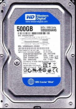 【中古】Western Digital WD5000AAKS 500GB 7200RPM 3.5
