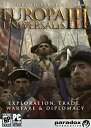 【中古】(非常に良い）Europa Universalis III (輸入版)【メーカー名】Paradox【メーカー型番】PDX1704US【ブランド名】Paradox【商品説明】 こちらの商品は中古品となっております。 画像はイメージ写真ですので 商品のコンディション・付属品の有無については入荷の度異なります。 買取時より付属していたものはお付けしておりますが付属品や消耗品に保証はございません。 商品ページ画像以外の付属品はございませんのでご了承下さいませ。 中古品のため使用に影響ない程度の使用感・経年劣化（傷、汚れなど）がある場合がございます。 また、中古品の特性上ギフトには適しておりません。 製品に関する詳細や設定方法は メーカーへ直接お問い合わせいただきますようお願い致します。 当店では初期不良に限り 商品到着から7日間は返品を受付けております。 他モールとの併売品の為 完売の際はご連絡致しますのでご了承ください。 プリンター・印刷機器のご注意点 インクは配送中のインク漏れ防止の為、付属しておりませんのでご了承下さい。 ドライバー等ソフトウェア・マニュアルはメーカーサイトより最新版のダウンロードをお願い致します。 ゲームソフトのご注意点 特典・付属品・パッケージ・プロダクトコード・ダウンロードコード等は 付属していない場合がございますので事前にお問合せ下さい。 商品名に「輸入版 / 海外版 / IMPORT 」と記載されている海外版ゲームソフトの一部は日本版のゲーム機では動作しません。 お持ちのゲーム機のバージョンをあらかじめご参照のうえ動作の有無をご確認ください。 輸入版ゲームについてはメーカーサポートの対象外です。 DVD・Blu-rayのご注意点 特典・付属品・パッケージ・プロダクトコード・ダウンロードコード等は 付属していない場合がございますので事前にお問合せ下さい。 商品名に「輸入版 / 海外版 / IMPORT 」と記載されている海外版DVD・Blu-rayにつきましては 映像方式の違いの為、一般的な国内向けプレイヤーにて再生できません。 ご覧になる際はディスクの「リージョンコード」と「映像方式※DVDのみ」に再生機器側が対応している必要があります。 パソコンでは映像方式は関係ないため、リージョンコードさえ合致していれば映像方式を気にすることなく視聴可能です。 商品名に「レンタル落ち 」と記載されている商品につきましてはディスクやジャケットに管理シール（値札・セキュリティータグ・バーコード等含みます）が貼付されています。 ディスクの再生に支障の無い程度の傷やジャケットに傷み（色褪せ・破れ・汚れ・濡れ痕等）が見られる場合がありますので予めご了承ください。 2巻セット以上のレンタル落ちDVD・Blu-rayにつきましては、複数枚収納可能なトールケースに同梱してお届け致します。 トレーディングカードのご注意点 当店での「良い」表記のトレーディングカードはプレイ用でございます。 中古買取り品の為、細かなキズ・白欠け・多少の使用感がございますのでご了承下さいませ。 再録などで型番が違う場合がございます。 違った場合でも事前連絡等は致しておりませんので、型番を気にされる方はご遠慮ください。 ご注文からお届けまで 1、ご注文⇒ご注文は24時間受け付けております。 2、注文確認⇒ご注文後、当店から注文確認メールを送信します。 3、お届けまで3-10営業日程度とお考え下さい。 　※海外在庫品の場合は3週間程度かかる場合がございます。 4、入金確認⇒前払い決済をご選択の場合、ご入金確認後、配送手配を致します。 5、出荷⇒配送準備が整い次第、出荷致します。発送後に出荷完了メールにてご連絡致します。 　※離島、北海道、九州、沖縄は遅れる場合がございます。予めご了承下さい。 当店ではすり替え防止のため、シリアルナンバーを控えております。 万が一、違法行為が発覚した場合は然るべき対応を行わせていただきます。 お客様都合によるご注文後のキャンセル・返品はお受けしておりませんのでご了承下さい。 電話対応は行っておりませんので、ご質問等はメッセージまたはメールにてお願い致します。