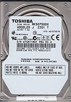 【中古】Toshiba mk5075gsxハードドライブ500?GB 2.5?" SATA 5.4?K 5400?RPM。 【中古】Toshiba mk5075gsxハードドライブ500?GB 2.5?" SATA 5.4?K 5400?RPM。