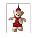 【中古】2010ダッフィー(Duffy) ダッフィーのクリスマス限定 ぬいぐるみストラップ