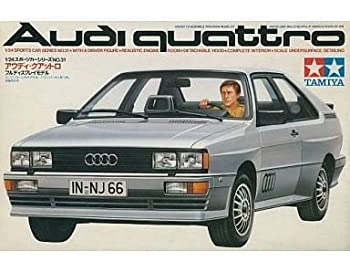 【中古】タミヤ 1/24 アウディ クアットロ (1／24 スポーツカー:24031)【メーカー名】【メーカー型番】24031【ブランド名】タミヤ(TAMIYA)【商品説明】この度は当商品をご覧いただき、誠にありがとうございます。商品状態について使用感がほとんどない良好なコンディションです。外観は非常にきれいな状態です。初期不良について当店では、商品到着後1週間以内にご連絡をいただいた初期不良につきましては、返品・交換・修理にて対応させていただいております。万が一不具合がございました場合は、お早めにご連絡ください。商品の色味についてお使いのモニター設定やお部屋の照明環境等により、実際の商品と色味が異なって見える場合がございます。あらかじめご了承くださいますようお願いいたします。在庫について当商品は他モールとの併売商品となっております。そのため、ご注文のタイミングによっては在庫切れとなる場合がございます。その際は、速やかにご連絡させていただきますので、あらかじめご了承ください。発送についてご注文確認後、順次発送の手配を行っております。お届けまでの目安は、3-10日程度となります。ご注文からお届けまでの流れ1．ご注文　ご注文は24時間受け付けております。2．ご注文確認　ご注文後、当店よりご注文確認メールをお送りいたします。3．発送準備期間　お届けまで3-10営業日程度を目安にお考えください。　※海外在庫品の場合は、3週間程度お時間をいただく場合がございます。4．ご入金確認　前払い決済をご選択の場合は、ご入金確認後に発送手配を行います。5．出荷　配送準備が整い次第、商品を出荷いたします。　発送後は、出荷完了メールにてご案内いたします。ご注意事項・お客様都合によるご注文後のキャンセル・返品はお受けしておりません。・誠に恐れ入りますが、電話での対応は行っておりません。　ご質問やお問い合わせは、メッセージまたはメールにてお願いいたします。ご不明な点がございましたら、お気軽にお問い合わせください。最後までお読みいただき、誠にありがとうございます。