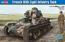 【中古】ホビーボス 1/35 ファイティングヴィークルシリーズ フランス 軽戦車 ルノーR35 プラモデル 83806