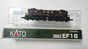 【中古】KATO Nゲージ EF16 3063 鉄道模型 電気機関車【メーカー名】カトー(KATO)【メーカー型番】3063【ブランド名】カトー(KATO)【商品説明】 こちらの商品は中古品となっております。 画像はイメージ写真ですので 商品のコンディション・付属品の有無については入荷の度異なります。 買取時より付属していたものはお付けしておりますが付属品や消耗品に保証はございません。 商品ページ画像以外の付属品はございませんのでご了承下さいませ。 中古品のため使用に影響ない程度の使用感・経年劣化（傷、汚れなど）がある場合がございます。 また、中古品の特性上ギフトには適しておりません。 製品に関する詳細や設定方法は メーカーへ直接お問い合わせいただきますようお願い致します。 当店では初期不良に限り 商品到着から7日間は返品を受付けております。 他モールとの併売品の為 完売の際はご連絡致しますのでご了承ください。 プリンター・印刷機器のご注意点 インクは配送中のインク漏れ防止の為、付属しておりませんのでご了承下さい。 ドライバー等ソフトウェア・マニュアルはメーカーサイトより最新版のダウンロードをお願い致します。 ゲームソフトのご注意点 特典・付属品・パッケージ・プロダクトコード・ダウンロードコード等は 付属していない場合がございますので事前にお問合せ下さい。 商品名に「輸入版 / 海外版 / IMPORT 」と記載されている海外版ゲームソフトの一部は日本版のゲーム機では動作しません。 お持ちのゲーム機のバージョンをあらかじめご参照のうえ動作の有無をご確認ください。 輸入版ゲームについてはメーカーサポートの対象外です。 DVD・Blu-rayのご注意点 特典・付属品・パッケージ・プロダクトコード・ダウンロードコード等は 付属していない場合がございますので事前にお問合せ下さい。 商品名に「輸入版 / 海外版 / IMPORT 」と記載されている海外版DVD・Blu-rayにつきましては 映像方式の違いの為、一般的な国内向けプレイヤーにて再生できません。 ご覧になる際はディスクの「リージョンコード」と「映像方式※DVDのみ」に再生機器側が対応している必要があります。 パソコンでは映像方式は関係ないため、リージョンコードさえ合致していれば映像方式を気にすることなく視聴可能です。 商品名に「レンタル落ち 」と記載されている商品につきましてはディスクやジャケットに管理シール（値札・セキュリティータグ・バーコード等含みます）が貼付されています。 ディスクの再生に支障の無い程度の傷やジャケットに傷み（色褪せ・破れ・汚れ・濡れ痕等）が見られる場合がありますので予めご了承ください。 2巻セット以上のレンタル落ちDVD・Blu-rayにつきましては、複数枚収納可能なトールケースに同梱してお届け致します。 トレーディングカードのご注意点 当店での「良い」表記のトレーディングカードはプレイ用でございます。 中古買取り品の為、細かなキズ・白欠け・多少の使用感がございますのでご了承下さいませ。 再録などで型番が違う場合がございます。 違った場合でも事前連絡等は致しておりませんので、型番を気にされる方はご遠慮ください。 ご注文からお届けまで 1、ご注文⇒ご注文は24時間受け付けております。 2、注文確認⇒ご注文後、当店から注文確認メールを送信します。 3、お届けまで3-10営業日程度とお考え下さい。 　※海外在庫品の場合は3週間程度かかる場合がございます。 4、入金確認⇒前払い決済をご選択の場合、ご入金確認後、配送手配を致します。 5、出荷⇒配送準備が整い次第、出荷致します。発送後に出荷完了メールにてご連絡致します。 　※離島、北海道、九州、沖縄は遅れる場合がございます。予めご了承下さい。 当店ではすり替え防止のため、シリアルナンバーを控えております。 万が一、違法行為が発覚した場合は然るべき対応を行わせていただきます。 お客様都合によるご注文後のキャンセル・返品はお受けしておりませんのでご了承下さい。 電話対応は行っておりませんので、ご質問等はメッセージまたはメールにてお願い致します。