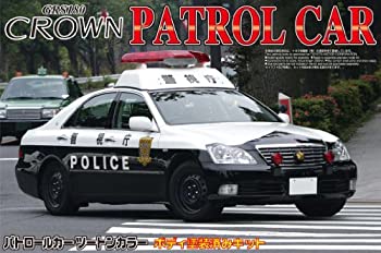 【中古】「非常に良い」青島文化教材社 1/24 塗装済パトカーシリーズ No.11 トヨタ 18 クラウン パトロールカー 警視庁 スチールホイールVer. 塗装済みプラモデル