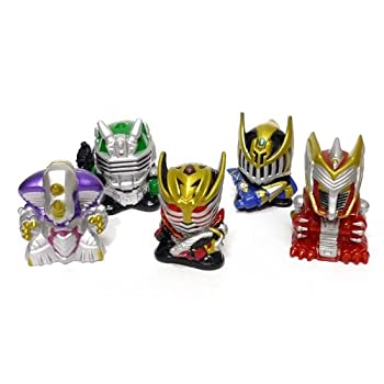 【中古】仮面ライダー龍騎 ソフビマスコット 5体セット