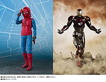 【中古】（非常に良い）S.H.Figuarts スパイダーマン（ホームカミング） ホームメイドスーツver. & アイアンマン マーク47