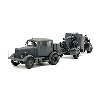 【中古】タミヤ 1/48 イタレリシリーズ No.27 ドイツ重牽引車 SS-100 88mm砲FLAK37セット プラモデル 37027