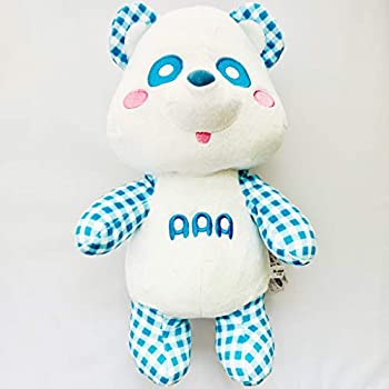 【中古】AAA え〜パンダ ギンガム チェック BIG ぬいぐるみ 與真司郎 ブルー 青 えーパンダ