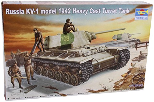 【中古】「非常に良い」トランペッター 1/35 ソビエト軍 KV-1重戦車 1942 プラモデル