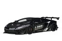 【中古】AUTOart 1/18 リバティーウォーク LB-WORKS ランボルギーニ アヴェンタドール リミテッドエディション ブラック LBWK/カーボンブラック・ボンネット 完成品 79244