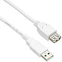 【中古】iBUFFALO USB2.0延長ケーブル (A to A) ホワイト 3m BSUAA230WH